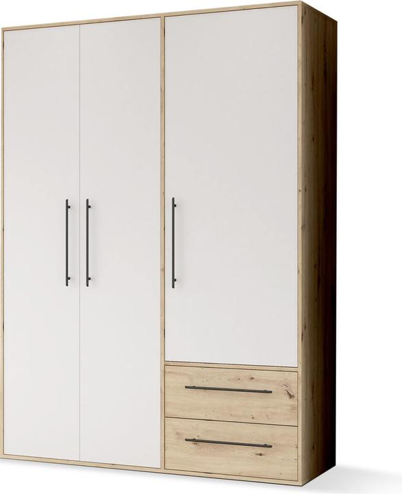 Blanc mat, Décor chêne Sonoma