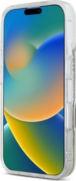 Actual product image Hello Kitty HKHMP16SLGDIK iPhone 16 6.1" czarny złoty/black gold hardcase Liquid Glitter Fever MagS (Apple iPhone 16)