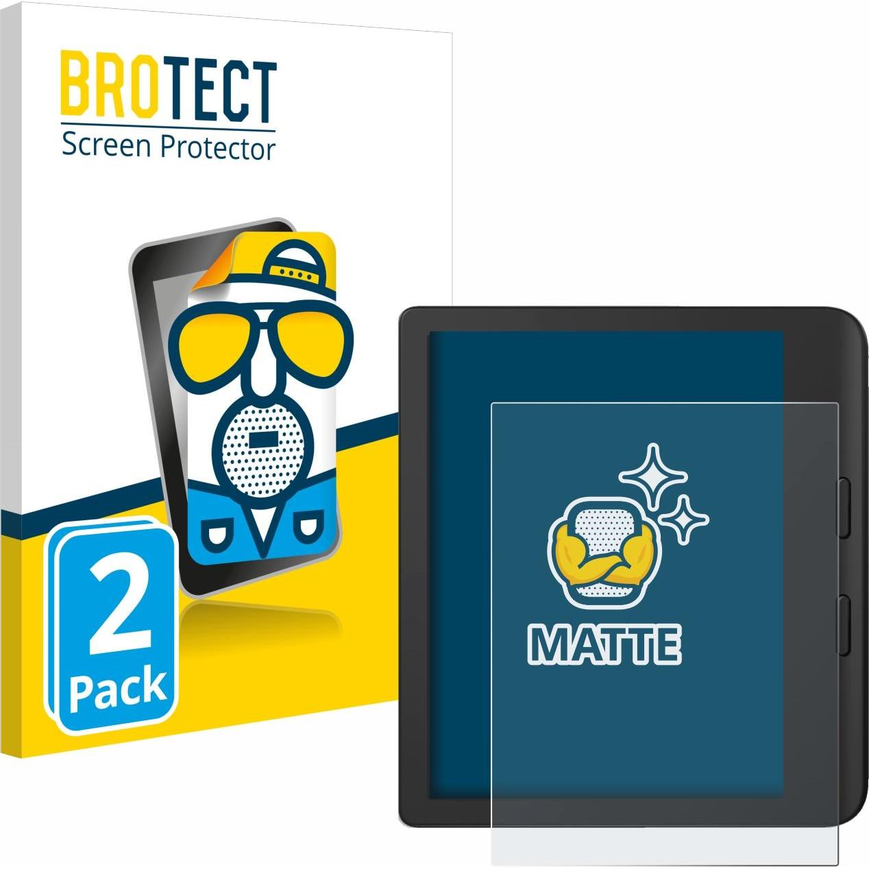 BROTECT Entspiegelungs-Schutzfolie Displayschutz Matt, eReader Zubehör, Schwarz