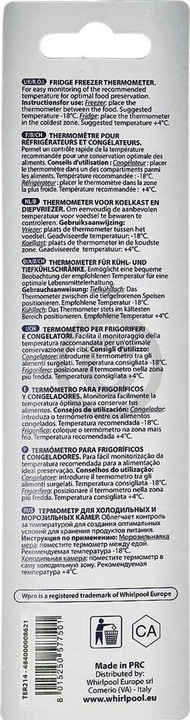 Actual product image WPRO Thermometer -35C to 40C TER214 Fridge Bauknecht 484000008621