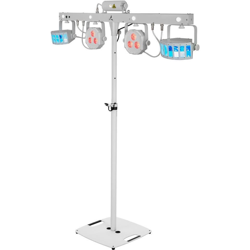 Eurolite Set LED KLS Laser Bar FX-Lichtset weiss + BPS-2 Boxenhochständer weiss, Licht Set