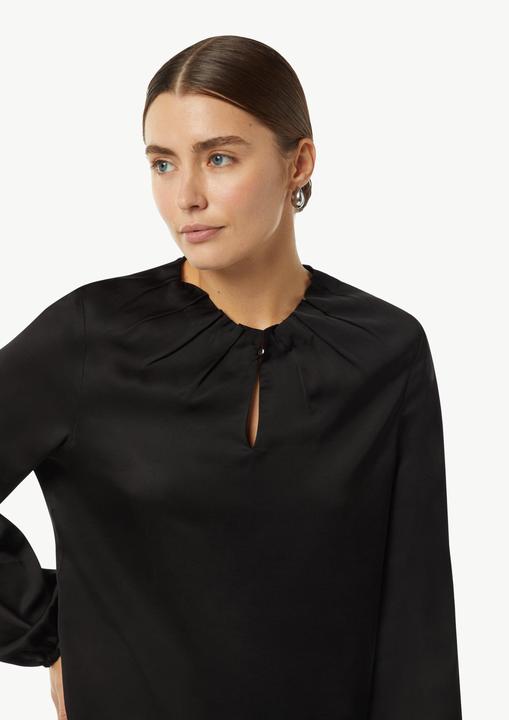Produktbild Comma Bluse Satin-Bluse mit Falten-Detail am Ausschnitt (38)