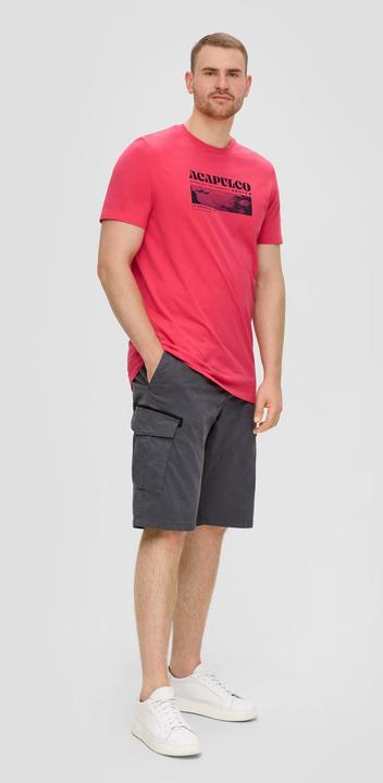 Immagine prodotto S.Oliver T-Shirt Crew-Neck-Shirt mit Frontprint aus Baumwoll-Jersey (XXL)