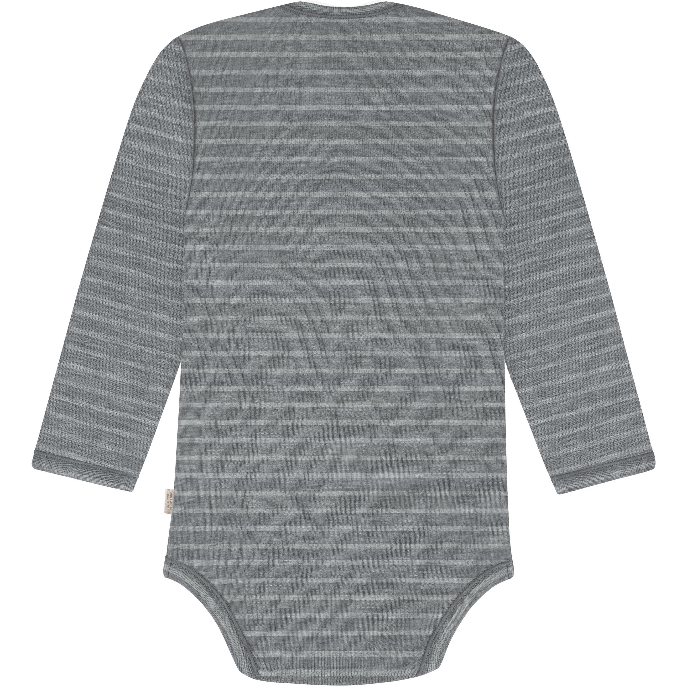 Thumbnail - Normani, Herren, Body, Baby Merino Body Langarm „Auckland" - 9367, Grau, (74)