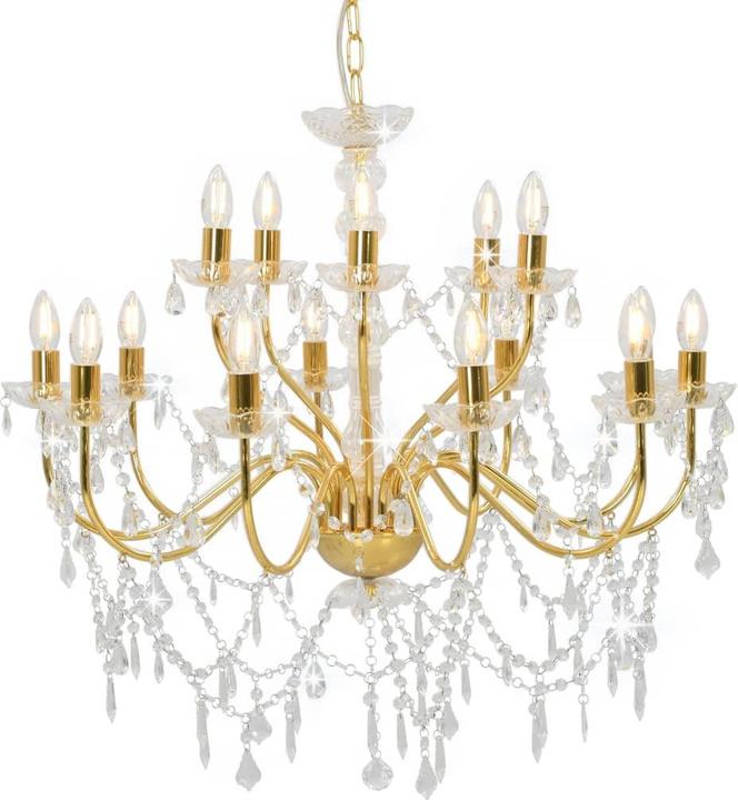 Golden (Rahmen) + Transparent (Perlen)