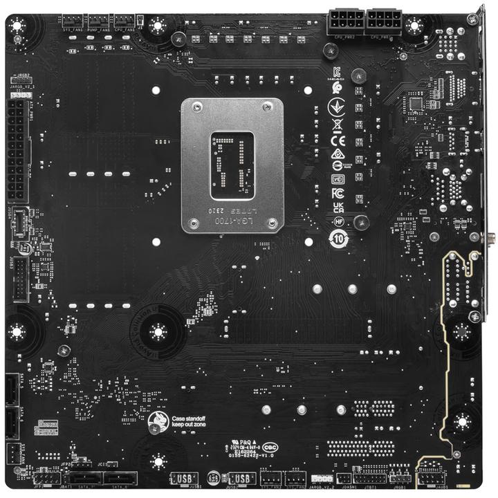 Image du produit MSI B760M PROJECT ZERO (B760,S1700,mATX,DDR5) (LGA 1700, Intel B760, mATX)