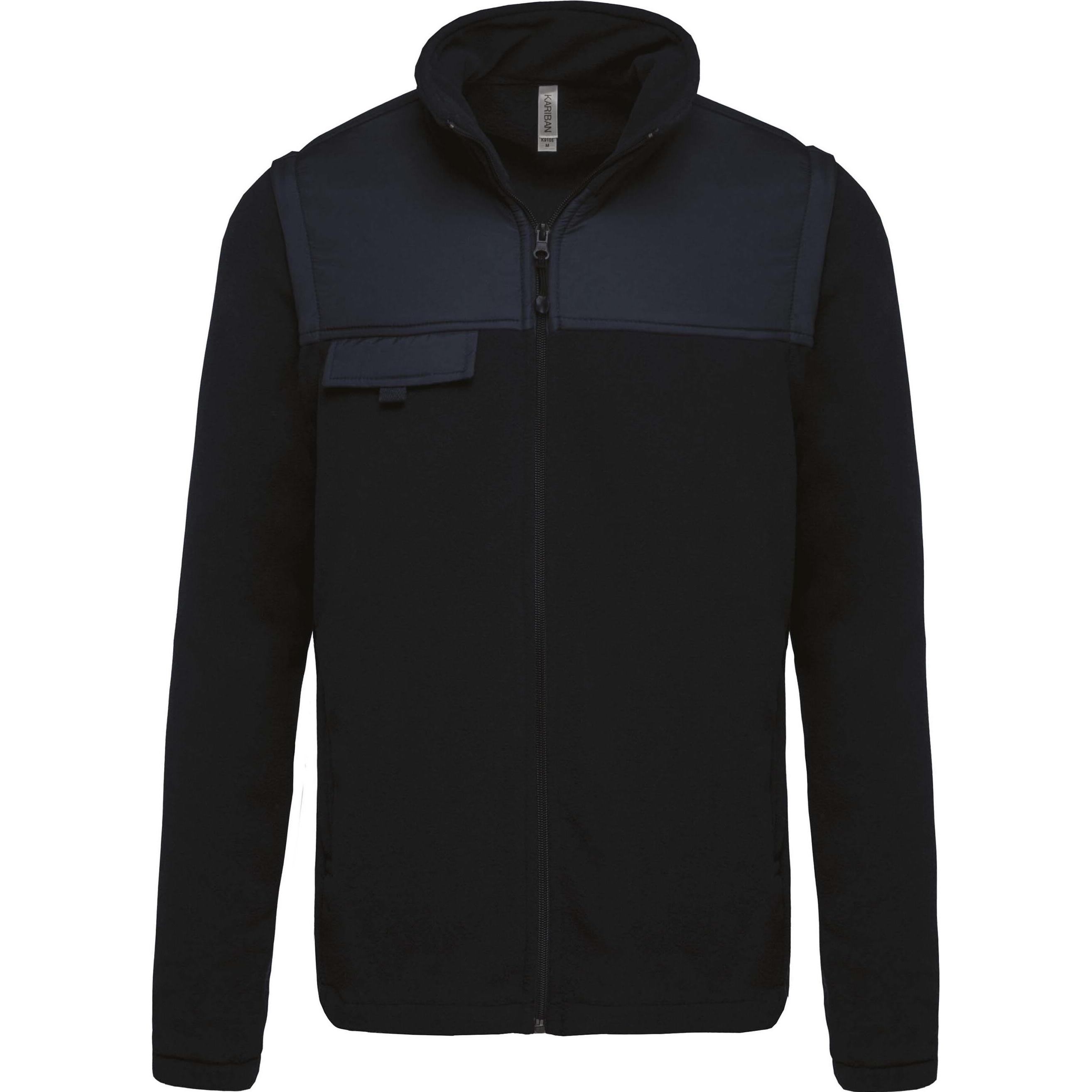 Kariban, Jacke, Polaire Manches Amovibles (XL), Blau, XL