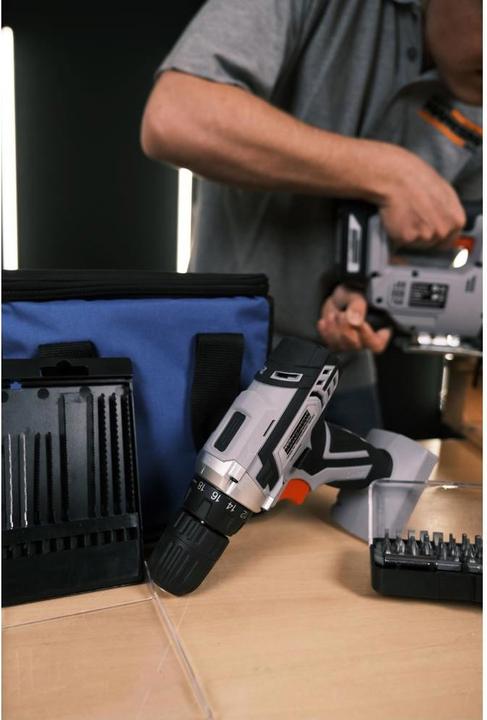 Actual product image Mannesmann Battery combination tool set