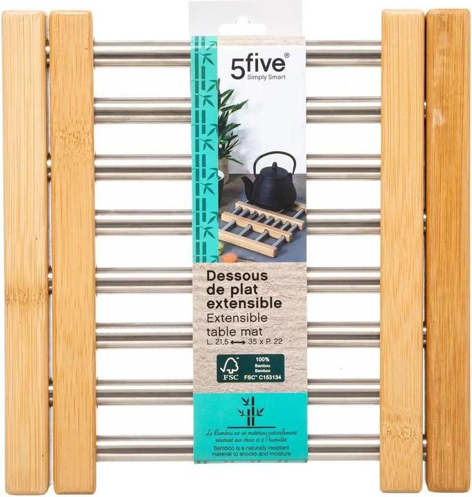 Produktbild JTI Potter Bamboo Edelstahl - ausziehbar (1x, Pfannenuntersetzer)