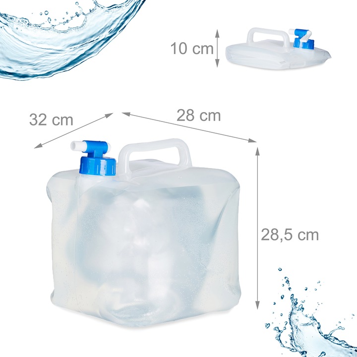 Actual product image Relaxdays 3x water canister