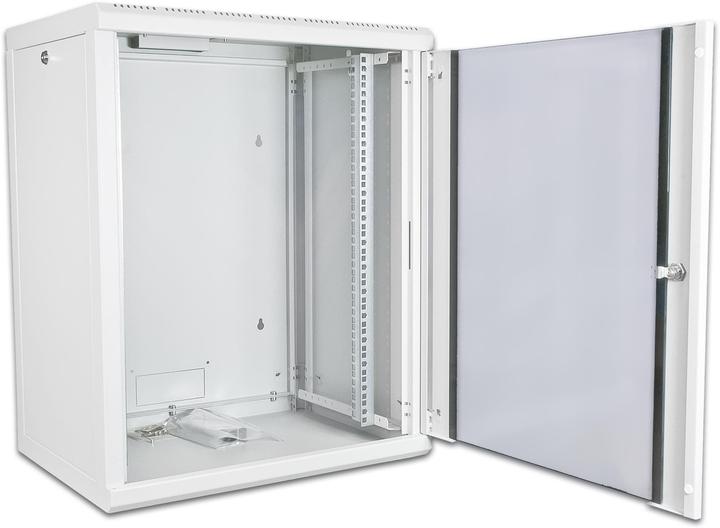 Produktbild Wirewin 19" einteiliger Wandschrank, grau (18 HE, 19 Zoll Rack)