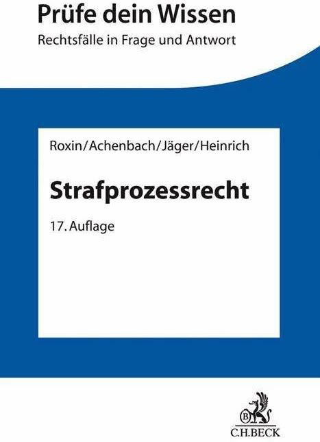 Produktbild Strafprozessrecht (Deutsch, Christian Jäger, Manfred Heinrich, 2019)