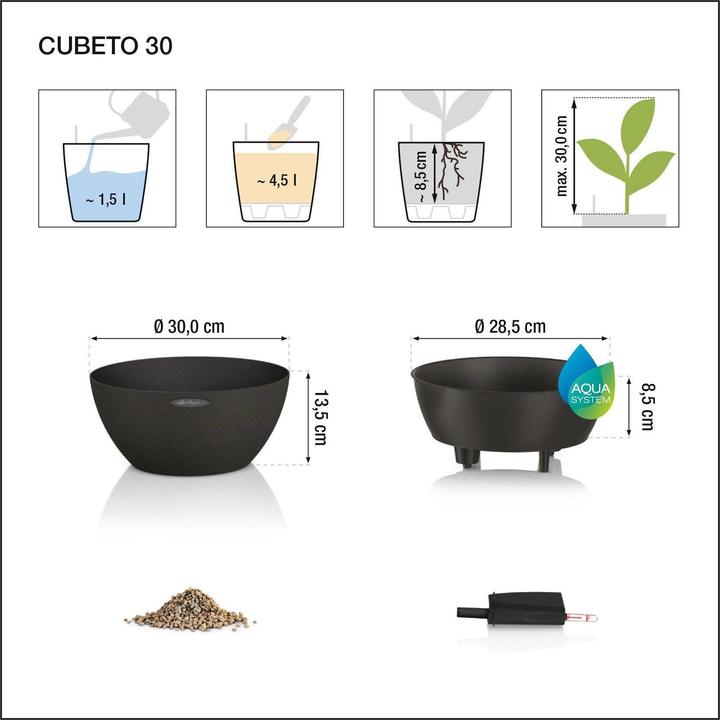 Produktbild Lechuza Cubeto Color (30 x 13.50 cm)