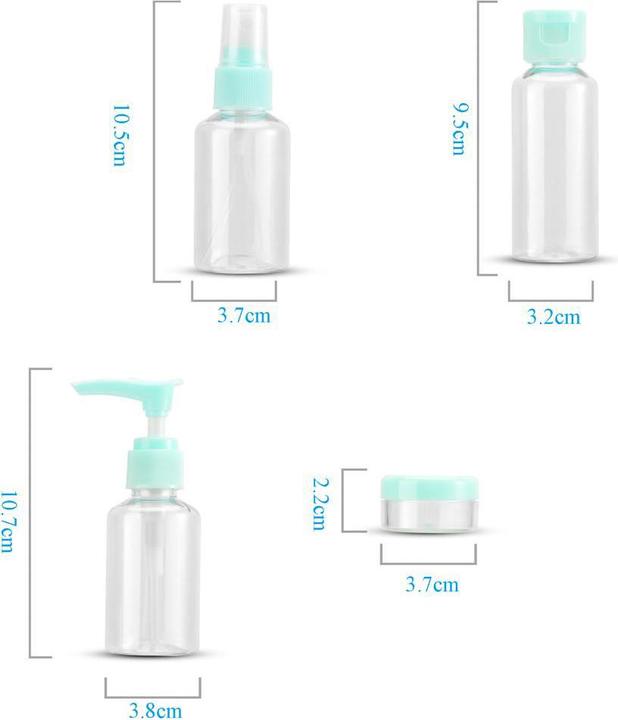 Immagine prodotto Intirilife Set di bottiglie in BLU TRASPARENTE