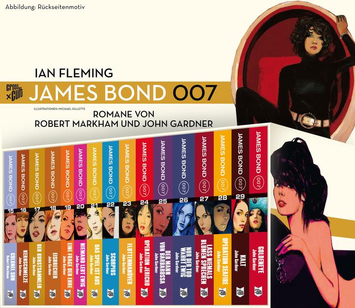 Produktbild James Bond: Gesamtbox 2: Schuber gefüllt mit den Bänden 15-29 (alle chronologischen Bond-Romane von (Deutsch, Annika Klüver, Johannes Neubert, John Gardner, Robert Markham, Stephanie Pannen, 2024)