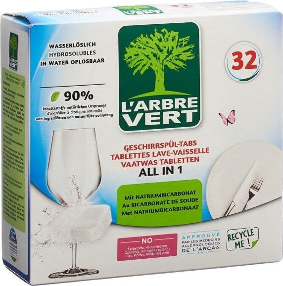 Produktbild L'arbre vert Öko Geschirrspültabs (Tabs, 32 x)