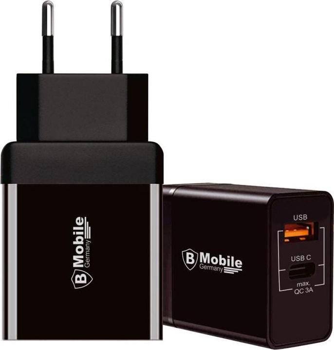 Actual product image Hermex USB-C to Lightning Cable with USB Power Adapter Quick Charge Adapter (20 W, 2 ports)