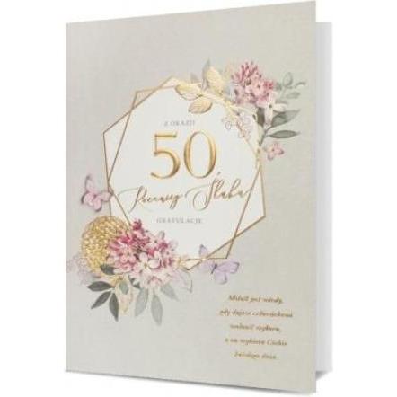 Nuance, Biglietto di auguri + Carta da lettere, Karte B6 Hochzeitstag 50