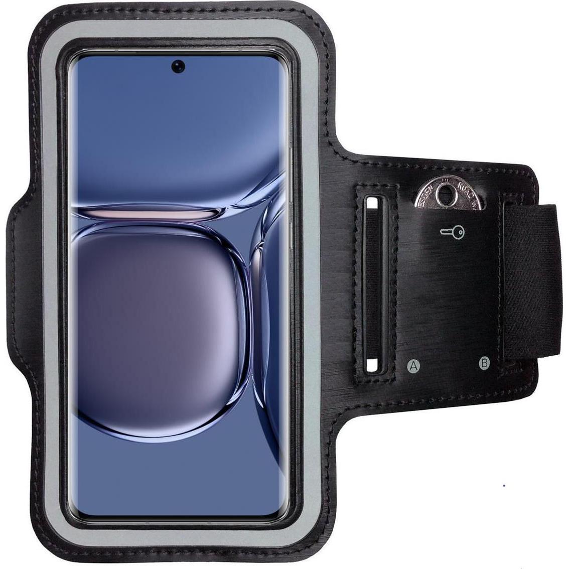 CoverKingz Sportarmband für Huawei P50 Pro, Smartphone Sportarmband, Schwarz
