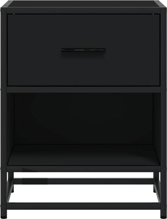 Produktbild VidaXL Nachttisch Nachtschrank Nachtkonsole Nachtkommode Schwarz Holzwerkstoff (40 x 31 x 50 cm)