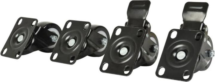 Produktbild DS-IT 4 Stück Rollen für alle Serverschränke, 2 x Schwenk und 2 x mit Bremse