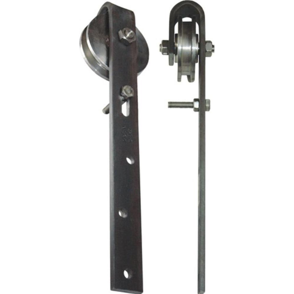 HBS, Raccordo porte, Rullo per cancello scorrevole con staffa zincata 75mm VA grezzo 250kg 9/11mm BETZ