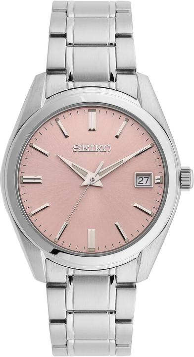 Image du produit Seiko Men's Quartz Watch with Pink Dial, Date Indicator, 100m Water Resistant, Sapphire Crystal (40 mm)