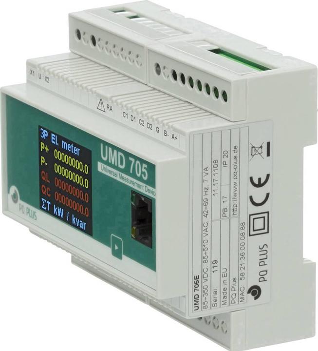 PQ Plus Universal Measuring Device DIN Rail Mounting UMD Series