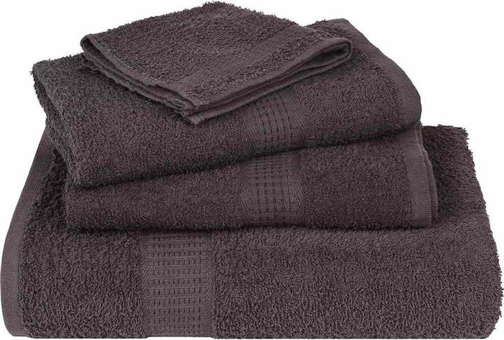 Image du produit vidaXL Serviettes de douche 4 pcs. Anthracite 70x140 cm 360 g/m² 100% coton Serviette de bain (70 x 140 cm)
