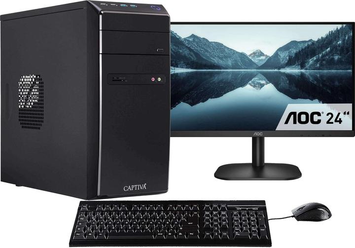 Produktbild Captiva Komplettrechner Power Starter I61-327 TFT Bundle (i3-10105/SSD 1TB/16384/MSI/w/o OS) (Intel Core i3-10105, 16 GB, 1000 GB, UHD Graphics 630)