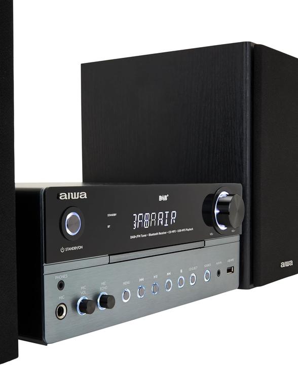 Actual product image Aiwa MSBTU-700 mikrojärjestelmä, hopea (Bluetooth, CD player, 1x 25 W)
