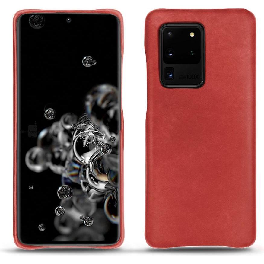 Noreve Lederschutzhülle (Samsung Galaxy S20 Ultra 5G), Smartphone Hülle, Rot