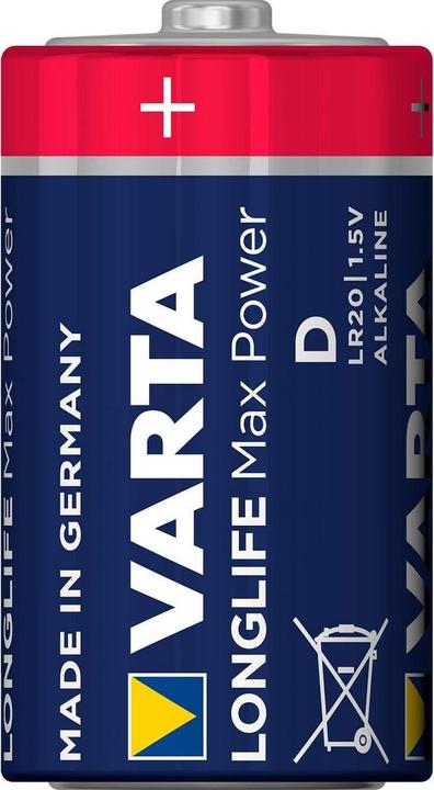 Image du produit Varta Longlife Max Power (2 pcs, D, 17000 mAh)