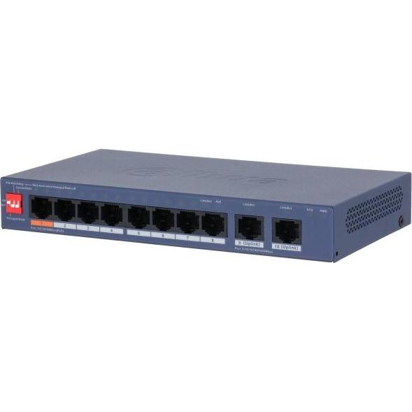 NoName POE-SWITCH CS4010-8ET2GT-60 DAHUA MIT 8 ANSCHLÜSSEN (8 porte), Switch di rete