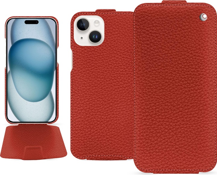Actual product image Noreve Vertical leather shell (Apple iPhone 15)