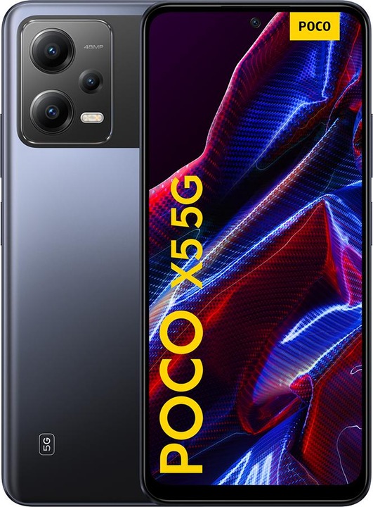 Produktbild Xiaomi Poco X5 (128 GB, Schwarz, 6.67", Hybrid Dual SIM, 48 Mpx, 5G)