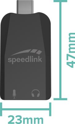 Image du produit Speedlink VIGO USB-C Sound Card, black (USB)