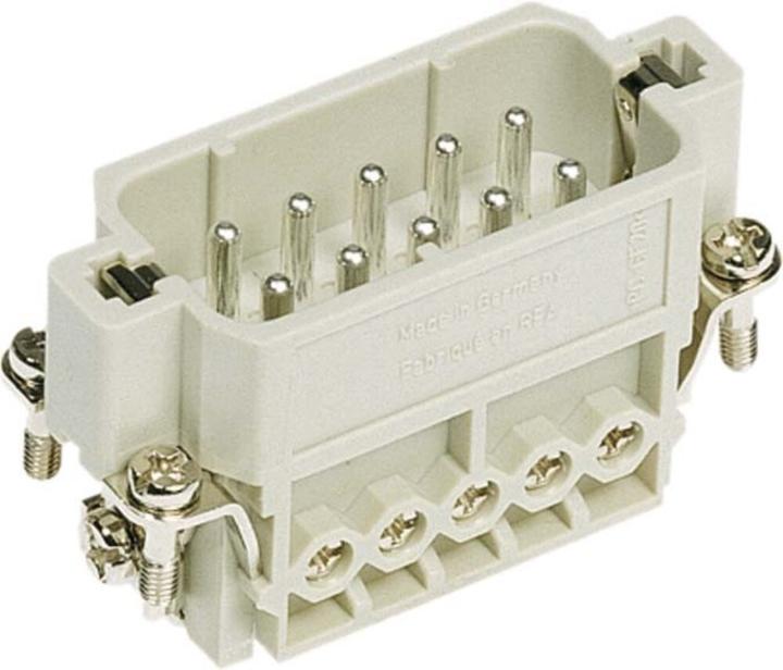 Image du produit Harting Connecteur HAN A, type d'utilisation 10A borne à vis max 2,5mm2, 16A10 pôles