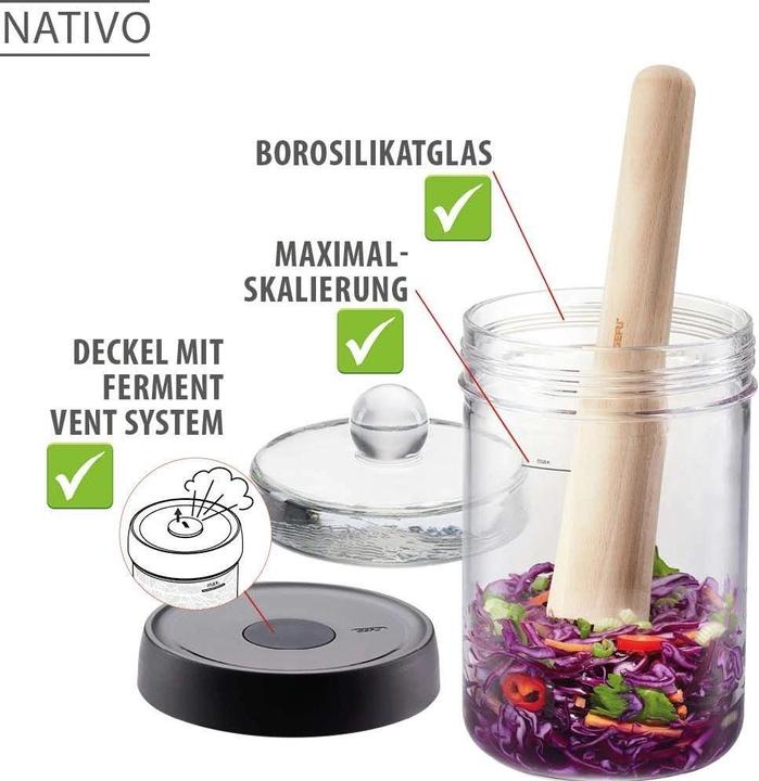 Productafbeelding GEFU NATIVO fermentatieset, 5 stuks (4 Pcs., 1 l)