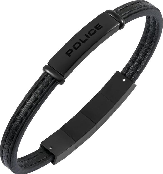 Produktbild Police Recall Armband (19 cm, Edelstahl, Leder)