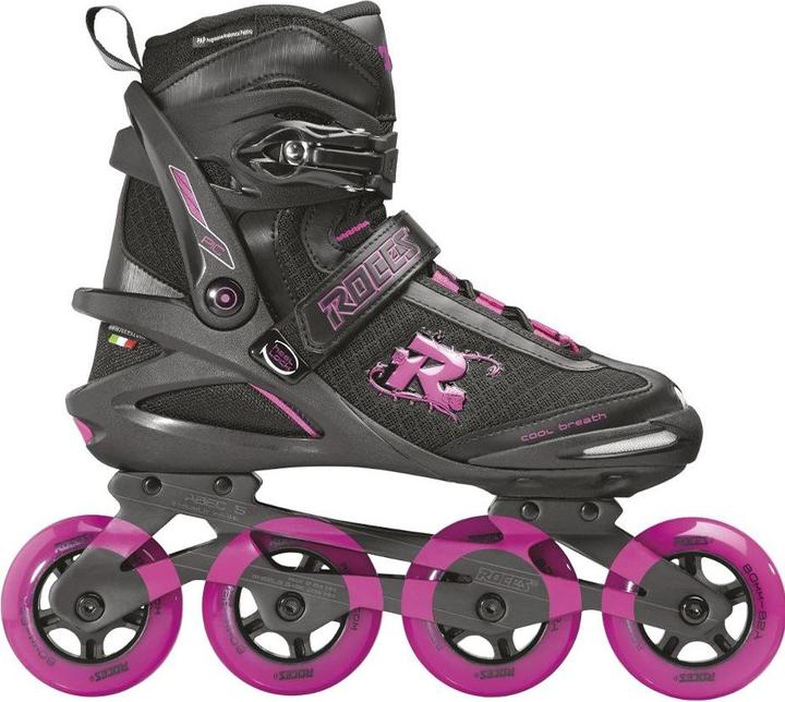 Produktbild Roces Rollschuhe Pic Tif Damen schwarz-rosa 400852 01 (39) (40)