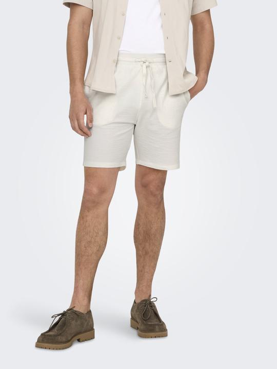 Actual product image Only & Sons Onskian Reg Seersucker Shorts (XS)