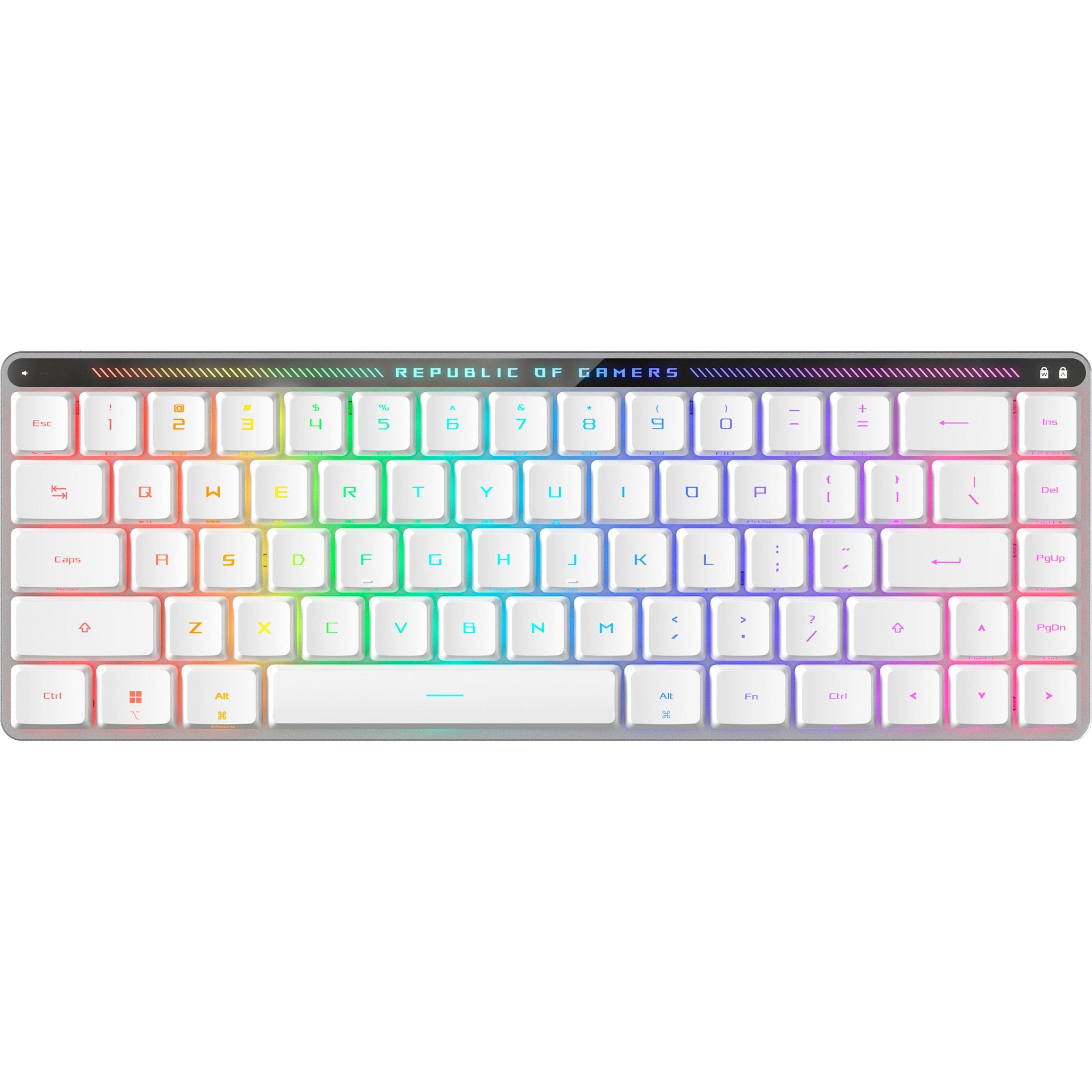 ASUS M603 Keyboard Falchion Rx Lp/Rlrd/Us (US, Kabellos, Kabelgebunden), Tastatur, Weiss