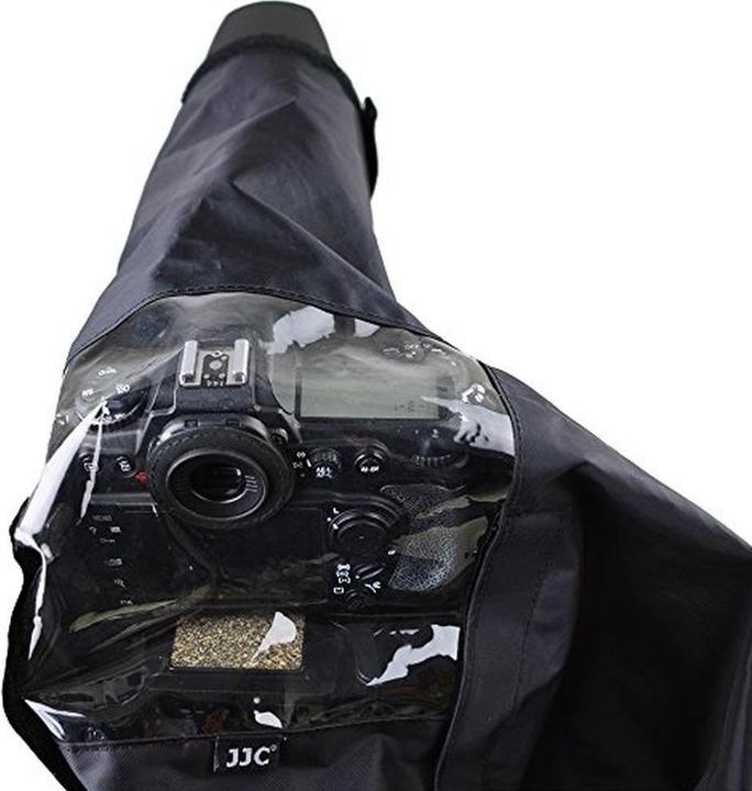 Actual product image JJC Rain cover with eyepiece for Canon EG (Rain cover, EOS 1D Mark II, EOS 5D Mark II, EOS 1DX, EOS 5D, EOS 7D, EOS 1D Mark IV, EOS 5D Mark IV, EOS 1D, EOS 5DS)