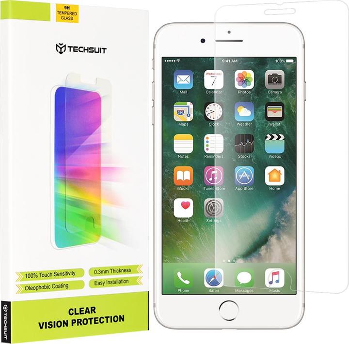 Produktbild Techsuit - Clear Vision Glass - iPhone 7 Plus / iPhone 8 Plus - Transparent (1 Stk., Apple iPhone 7 Plus, Apple iPhone 8 Plus)