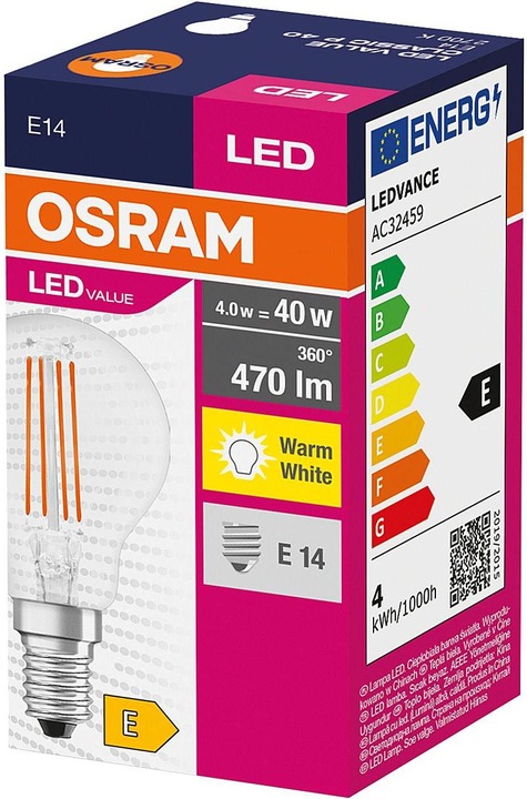 Immagine prodotto Osram Value (E14, 4 W, 470 lm, 1 x, E)