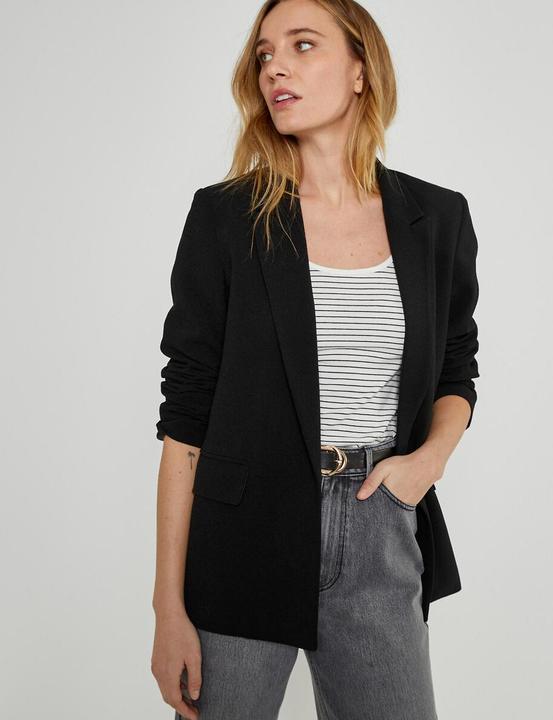 Actual product image La Redoute Collections Wide crepe blazer (32)