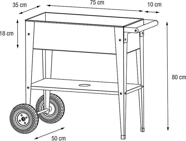 Actual product image Herstera Urban Garden Trolley