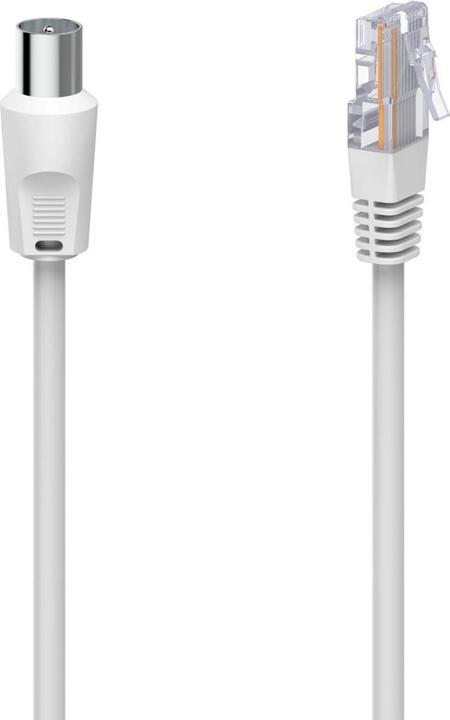 Hama Antennen-Kabel - Koax-Stecker - RJ45-Stecker (75 dB, Cavi antenna)