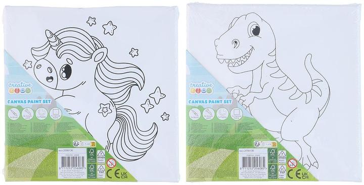 Actual product image Creative kids Canvas paint set FSC Mixed